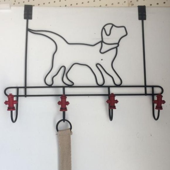 Door Hanger-Dog with Fire Hydrant Hooks